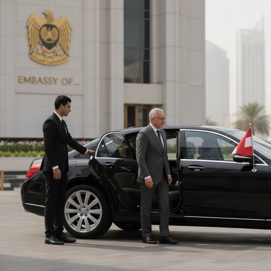 Limousine Service Abu Dhabi, Hourly rental Abu Dhabi, Daily chauffeur service, Abu Dhabi luxury transport, executive limousine packages, private driver Abu Dhabi