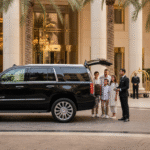 Dubai Limousine Service, luxury transfer, private yacht Dubai, sunset cruise, chauffeur service Dubai, executive transportation