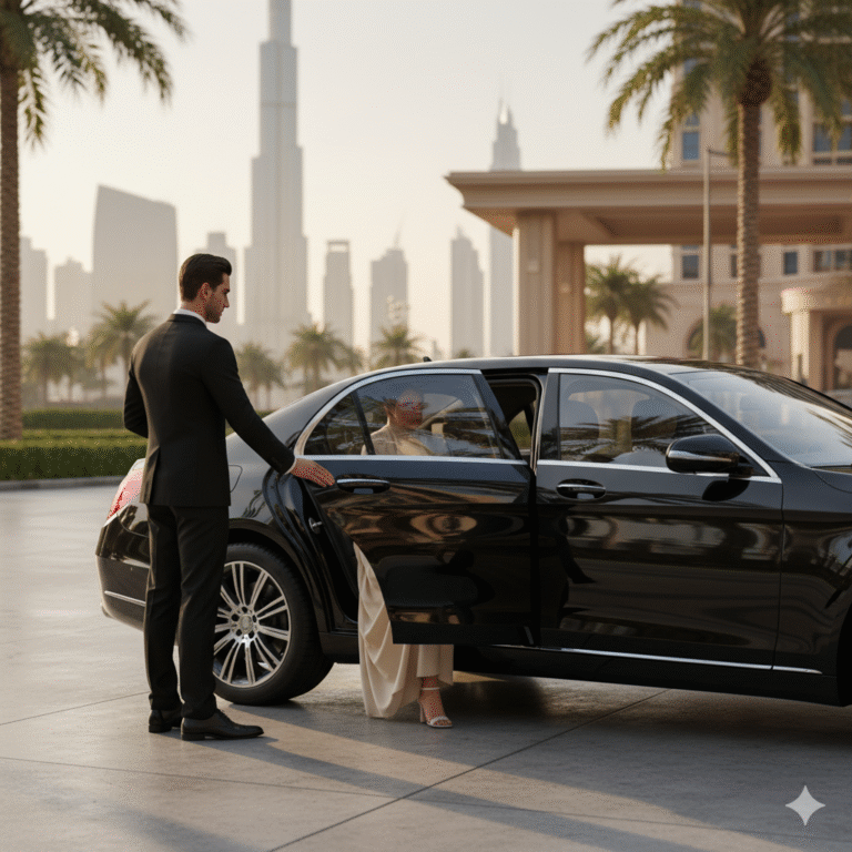 Airport Transfer Dubai, VIP airport service, luxury chauffeur Dubai, DXB transfer, executive transport Dubai, personalized airport pickup