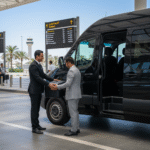 Airport Taxi Transfers, wedding transportation, group transfers, luxury airport shuttle, chauffeured service, bridal party transport, destination wedding logistics