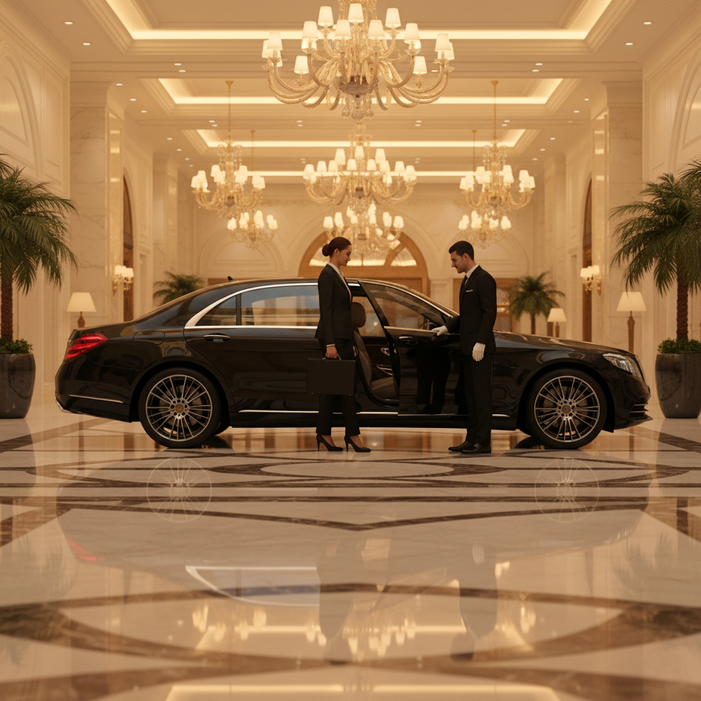 Dubai Limousine Service, premium transfers, luxury chauffeur, DXB airport transfer, corporate transportation Dubai, private car service, VIP transport Dubai