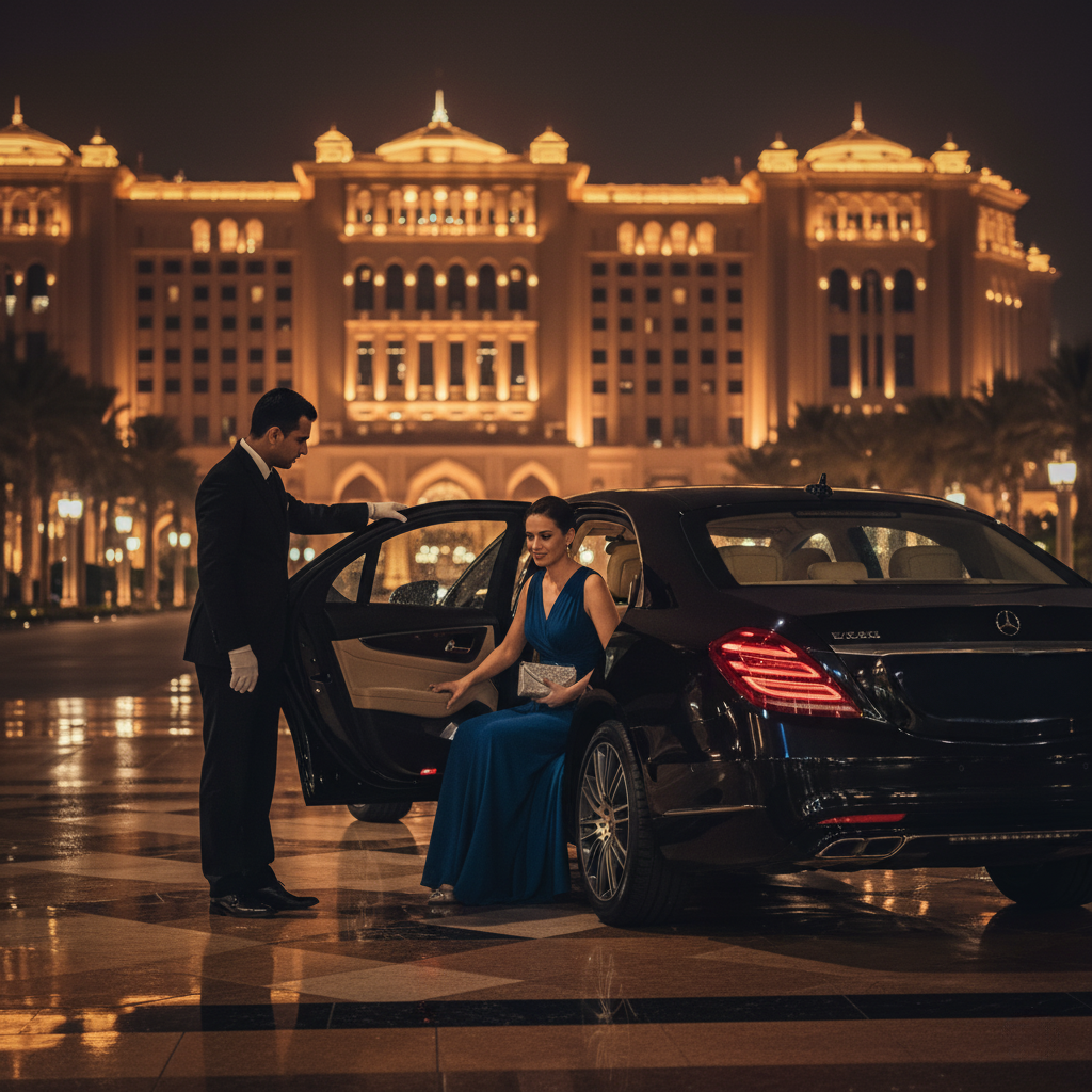 Limousine Service Abu Dhabi, luxury chauffeur service, Abu Dhabi private car service, corporate limousine Abu Dhabi, airport transfer Abu Dhabi
