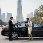 Dubai Limousine Service, corporate transport Dubai, executive chauffeur Dubai, VIP client transfer, luxury business travel Dubai, roadshow logistics Dubai