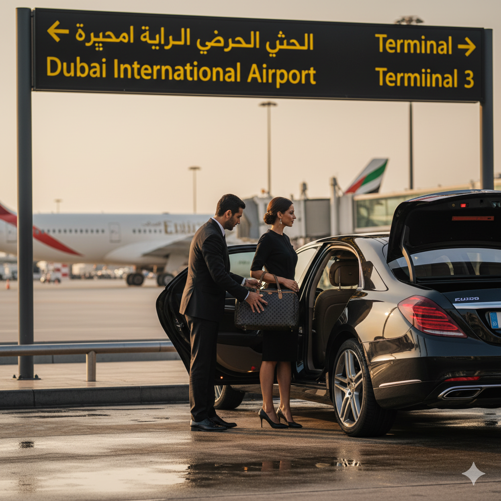 Limo Service Near Me, airport transfer service, executive chauffeur airport, luxury travel logistics, flight tracking limo, black car service airport