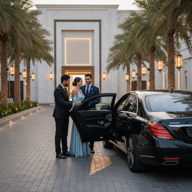 Chauffeur Services, Abu Dhabi, luxury transport, executive travel, airport transfers AUH, private driver, limousine service, UAE