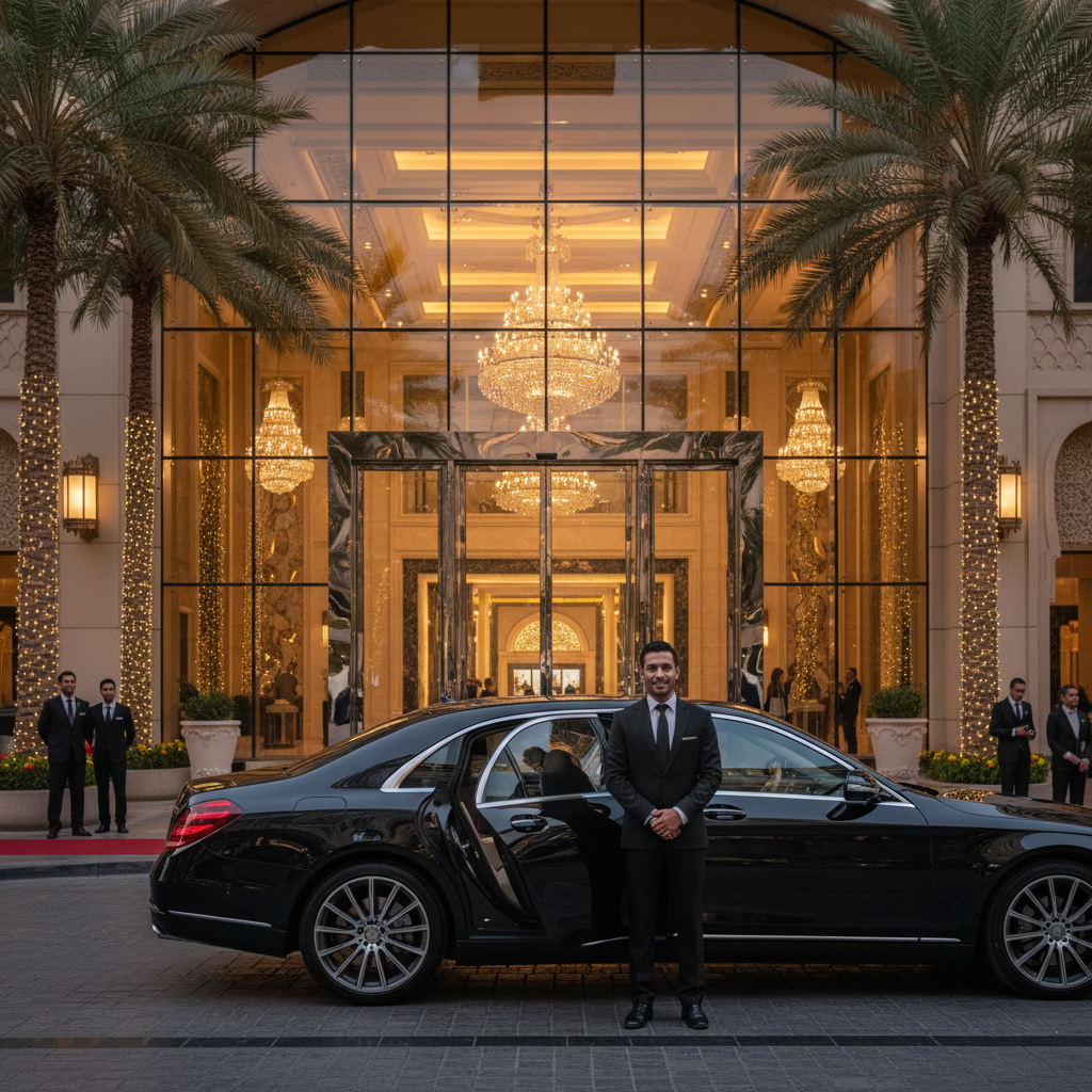 Limousine Company Dubai, VIP conference transfer, corporate transport Dubai, executive chauffeur service, luxury fleet Dubai, event logistics transportation