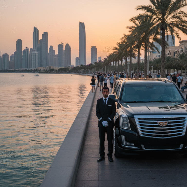 Chauffeur Services in Dubai, Executive car service Dubai, Dubai business transport, professional driver Dubai, luxury travel Dubai, hourly chauffeur Dubai, corporate transport
