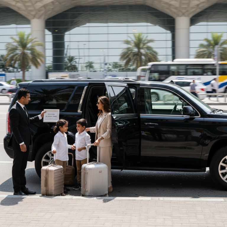 VIP Transportation in Abu Dhabi, chauffeur services, luxury travel Abu Dhabi, executive car service, professional driver, Abu Dhabi airport transfer, corporate transportation